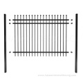 Garden decorative pressed spear top steel fence panel